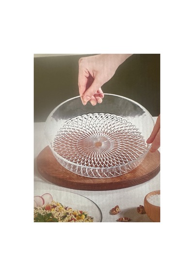 En Büyük Boy 2 Li Cam Kase Seti,25 Cm,şeffaf Servis,salata,meyve,kuruyemiş,meze,sunum Kasesi Şeffaf