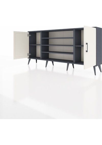 Arges Konsol 5 Raflı 2 Kapaklı 176x30x83 Antrasit-aytaşı/antrasit Aytaşı/antrasit Arges Konsol 5 Raflı 2 Kapaklı 176x30x83 Antrasit-aytaşı/antrasit Aytaşı/antrasit