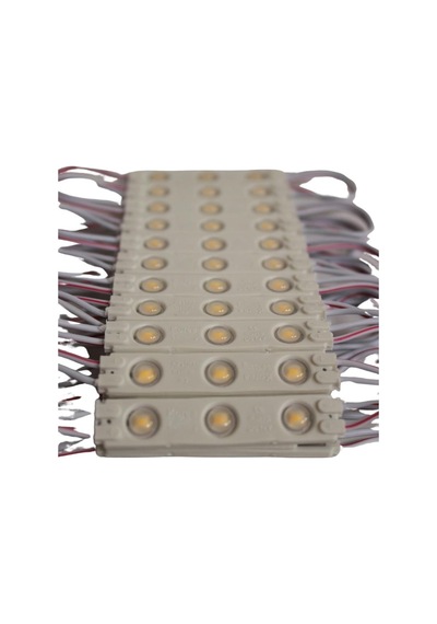1,2 Watt 3lü Lensli Gün Işığı Led Modül 2835 Reklamcı Modül 10 Adet