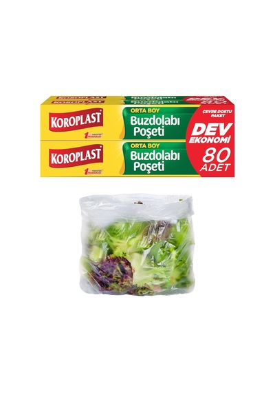 Orta Boy Buzdolabı Poşeti Dev Ekonomi 80'li, Yeni Ekonomik Buzdolabı Poşeti Orta Boy 24x35 Cm, Bpa İçermez, Sızdırmaz Saklama Torbası, Meyve, Sebze, Yemek, Et, Tavuk, Gıda Saklama Torbası