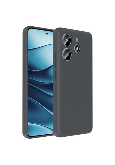 Xiaomi Redmi Note 14 4g Kılıf Kamera Korumalı Kartlık Hazneli Zore Vitra Kapak Gri