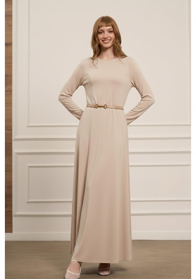 Ftz Women Kadın Elbise Beige 31073 Beige