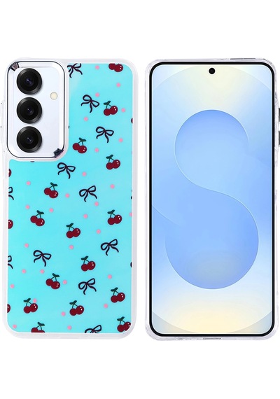 Samsung Uyumlu Galaxy S24 Plus Kılıf Airbag Tasarımlı Zore Hadra Kapak Kiraz