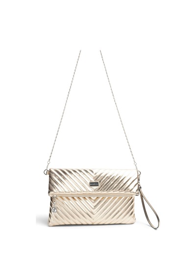 Silver Polo Altın - Altın Kapitone V Kadın Portföy Ve Clutch El Çantası Sp1134