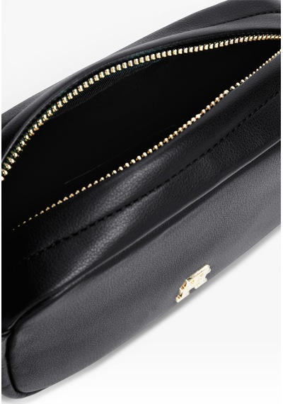 Tommy Hilfiger Th Logotape Camera Bag Kadın Siyah Çanta - Aw0aw18741