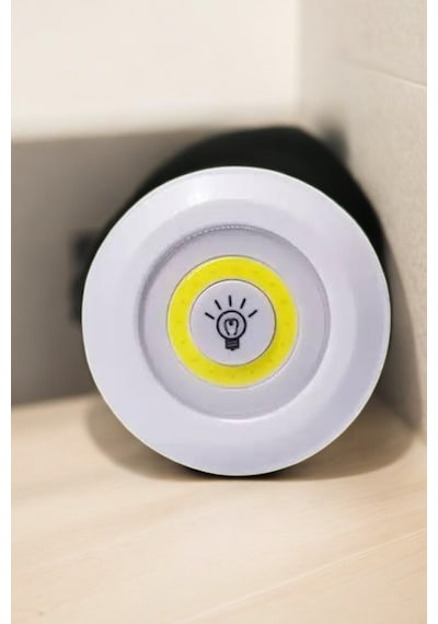 Spot Lamba Led Işık 3'lü Uzaktan Kumandalı Pilli Yapışkanlı Kablosuz Diğer