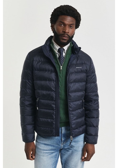Gant Erkek Regular Fit Dik Yaka Kapitoneli Şişme Mont - Lacivert Evenıng Blue
