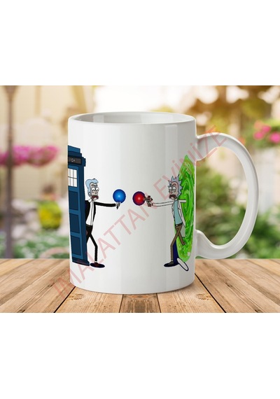 Ricktions İn Time And Space İki Tarafı Baskılı Kupa Bardak.jpg
