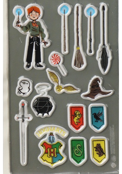 X Dekomus "wizard Icons Collection" Harry Potter Lisanslı Puffy Sticker Tekli Altın