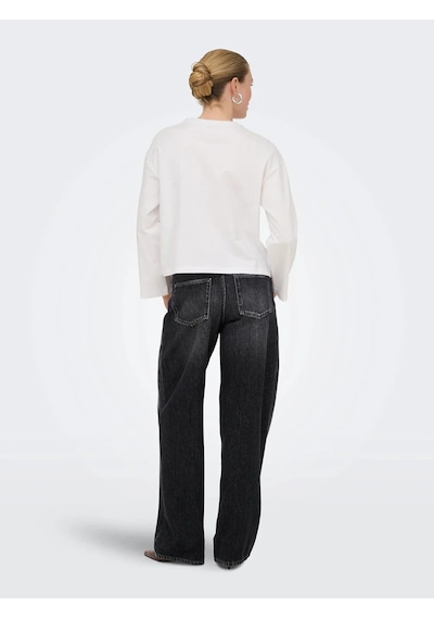Only Onltoledo Mw Loose Straight Kadın Jean Pantolon 15378070 Siyah