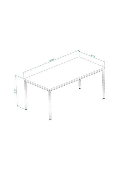 Arpelia Çalışma Masası 160x80x75 Cm Gri Arpelia Çalışma Masası 160x80x75 Cm Gri