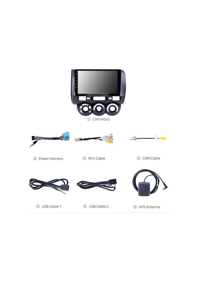 Honda Jazz/cıty 2002-2007 Multimedya Navigasyon Usb Kamera Carplayer Uyumlu