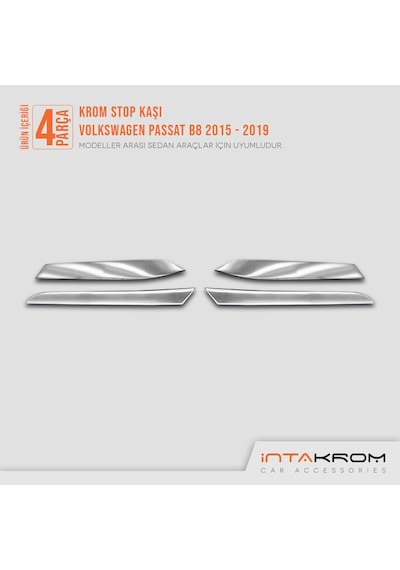 intakrom Volkswagen Passat B8 Krom Stop Kaşı - 2015 - 2019