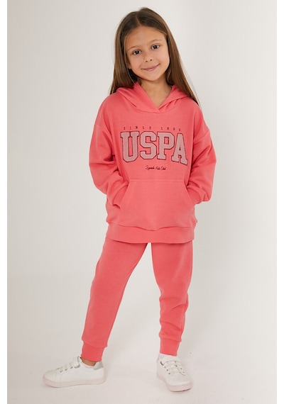 U.s. Polo Assn. Kız Çocuk Pembe Eşofman Takımı Pembe