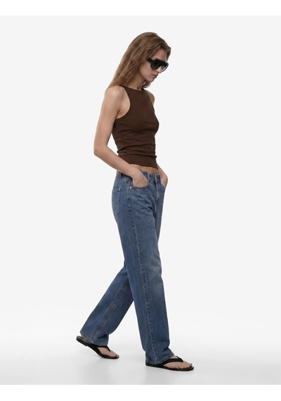 Koton Kaşkorse Kolsuz Pamuklu Slim Fit Askılı Kare Yaka Üst Kahverengi 6sak10388ek Kahve