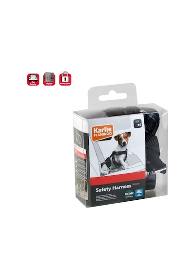 Karlie Köpek Araç Emniyet Kemeri S 35-50 Cm Siyah