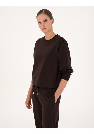 Pierre Cardin Kadın Kahverengi Sweatshirt 50314963-vr029 Kahverengi