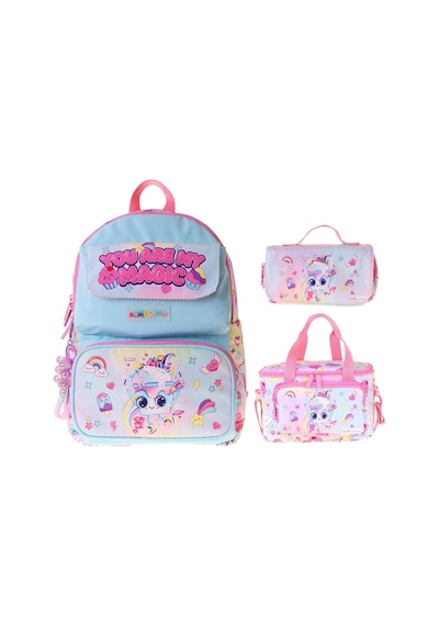 Kaukko Kids Magic Pembe Renk Kız Çocuk Üçlü İlkokul Okul Çantası Seti/takımı - Setkk-l5283a Çok Renkli