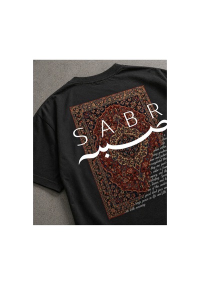 Yolo Street Oversize Siyah Tişört Sabr Halı Desenli Arka Baskı Unisex Pamuk Streetwear Siyah Yolo Street Oversize Siyah Tişört Sabr Halı Desenli Arka Baskı Unisex Pamuk Streetwear Siyah