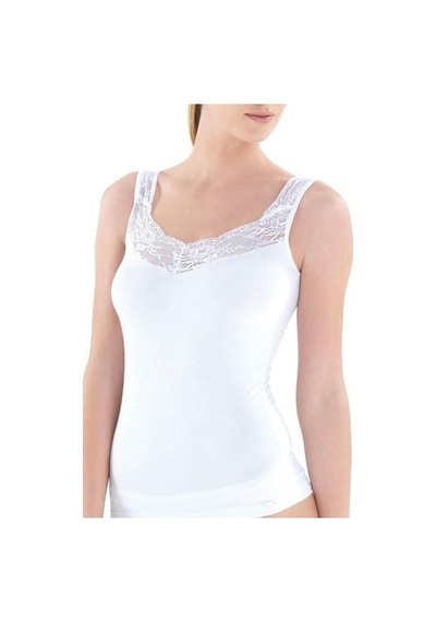 Blackspade 1343 Bayan Comfort Dantelli Beyaz Atlet
