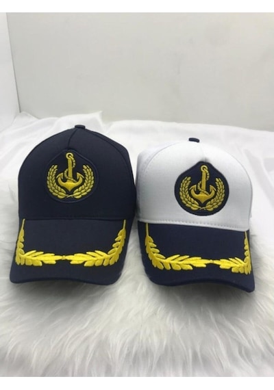 Unisex Kaptan 2'Li Takım Şapka Çok Renkli