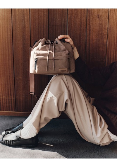Gaston Luga Splash Bucket Crossbody Çanta - Kahverengi Kaherengi