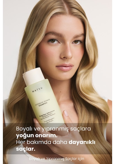 Matsu Intensive Repair Onarıcı Şampuan 350 ml | Boyalı & Yıpranmış Saçlar