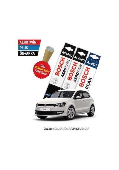 Bosch Aerotwin VW Polo Ön Arka Silecek Takımı (2009-2017)