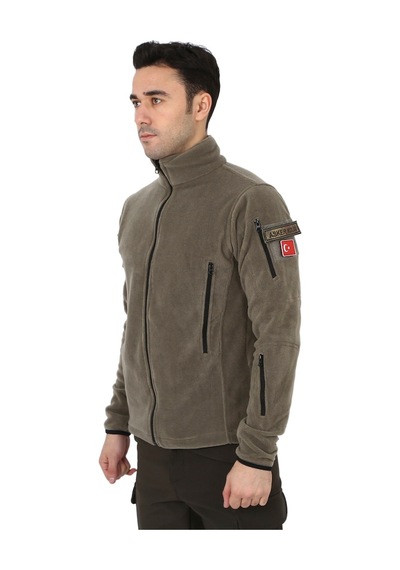 Erkek Açık Haki Taktik Askeri Outdoor Avcı Polar Hırka Çok Renkli