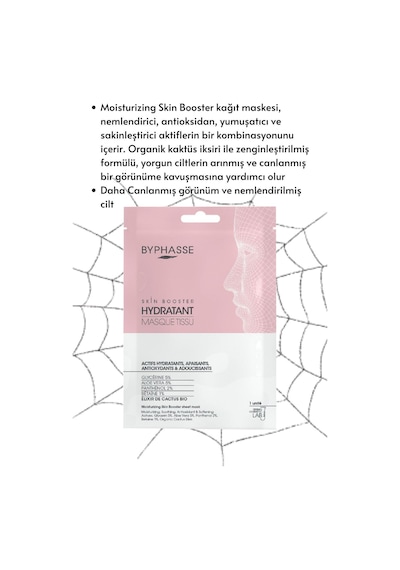 Byphasse Nemlendirici Ve Canlandırıcı Skin Booster Kağıt Yüz Maskesi