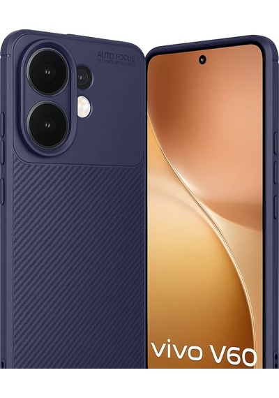 Newface Vivo V60 5g Auto Focus Karbon Kapak - Lacivert