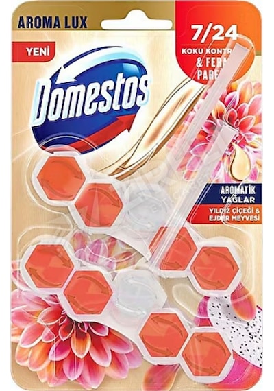 3 Adet Domestos Wc Blok Duopack Yıldız Çiçeği & Ejder Meyvesi 100 Gr