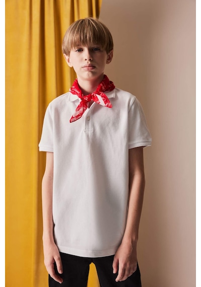 DeFacto Erkek Çocuk Basic Düz Pike Kısa Kollu Polo Tişört K1689A625SMWT34