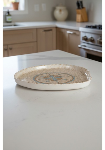 6'lı Vogue Pasta Tabağı 20cm Dijital Celest-c Rinart Krem