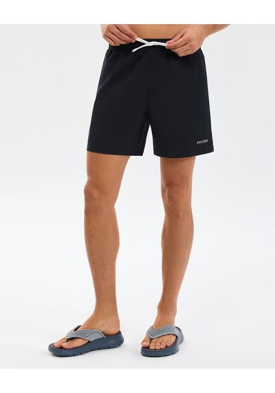 Skechers M 5 Inch Swimshort Erkek Siyah Deniz Şortu S211654-3817 Siyah