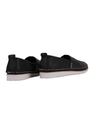 Napa Shoes Nefes Alan Hakiki Deri Rahat Taban Kadın Casual Ayakkabı Napa-108 Siyah