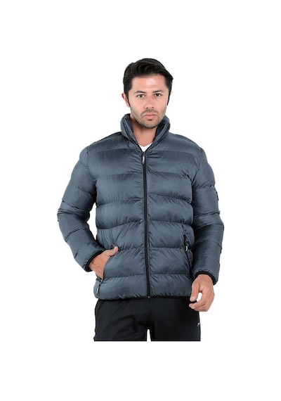 Slazenger Nadim İ Erkek Mont St22je017-230 Gri-gri Gri