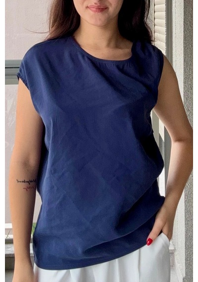 Bb Butik Basic Tasarım Dokuma Modal Kumaş Kolsuz Bluz Rahat Kalıp Modern Kadın Bluz My3535 Lacivert Bb Butik Basic Tasarım Dokuma Modal Kumaş Kolsuz Bluz Rahat Kalıp Modern Kadın Bluz My3535 Lacivert