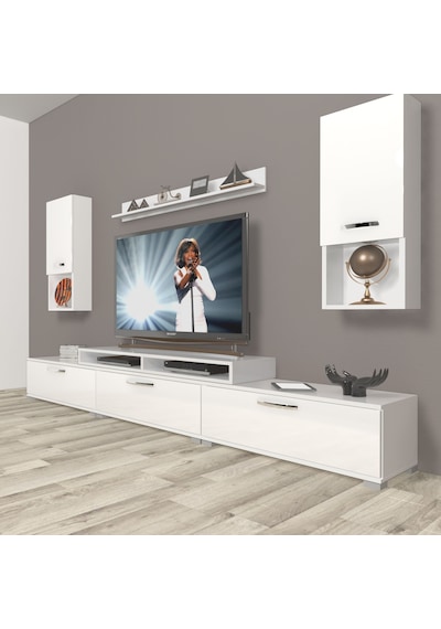 Decoraktiv Ekoflex 270da Mdf Tv Ünitesi Tv Sehpası Beyaz