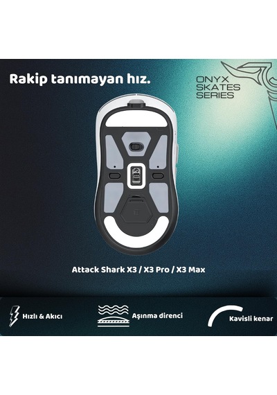 Klasse Onyx Mouse Skate Attack Shark X3 / X3 Pro / X3max -