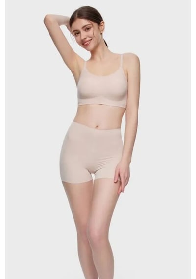 Carigna Model Dikişsiz Lazer Kesim Külot Boxer Esnek Iz Yapmayan Model Ten Renk Ten