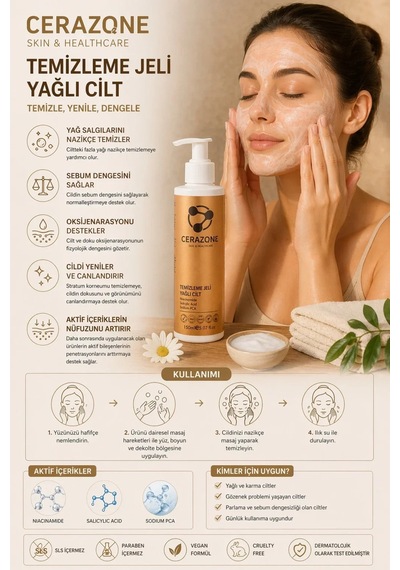 Yağlı Ve Akneli Ciltler İçin Sebum Dengeleyici Sivilce Karşıtı 3l