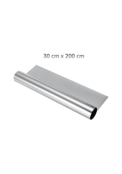 Aynalı Cam Filmi 30cm X 200cm Yapışkanlı Yansıtıcı Uv Koruma