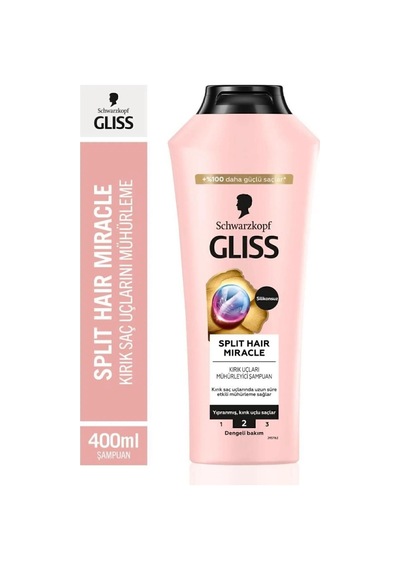 Gliss Split Hair Miracle Şampuan 3 x 400 ML