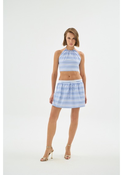 Sagaza Studio Ss6071 Mini Bluz Mavi