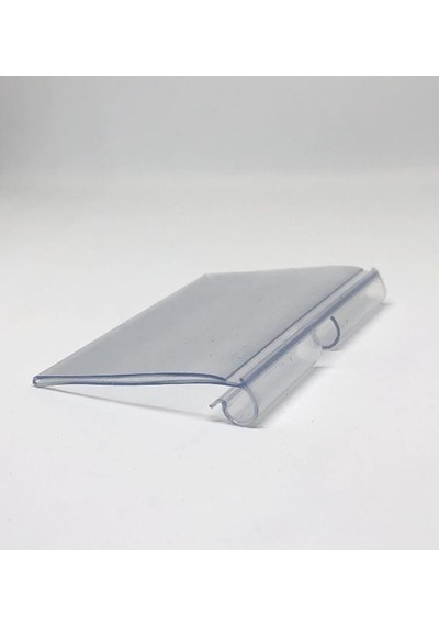 100 Adet Kancaya Takılan Plastik Etiket - 6 Cm Şeffaf Kanca Etiket