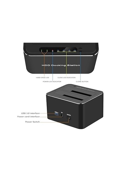 Usb 3.0 Dual Docking Station 2 Port Ssd Docking Station