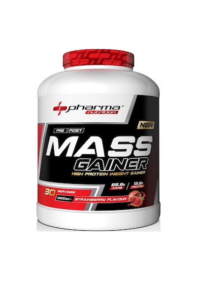Mass Gainer 3300 Gr Çilek Aromalı Kilo Kas Karbonhidrat Tozu
