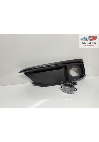 Honda Civic Fc5 2019-2021 Makyajlı Kasa Sis Lamba Ve Kapak Takımı Ön Sol Siyah Tip Kapak+ledli Sol Ön Sis