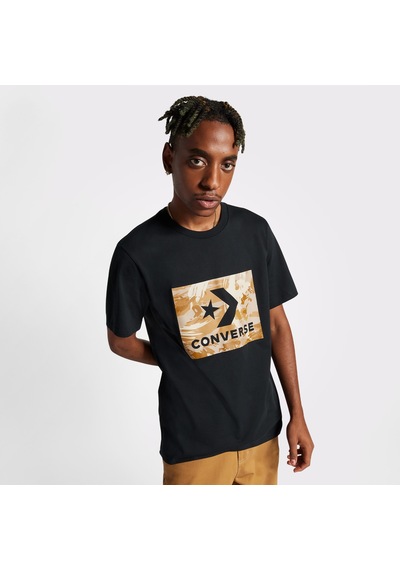 Converse Star Chevron Camo Erkek Siyah T-shirt